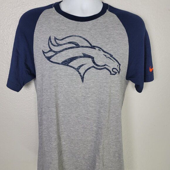 Nike Denver Broncos NFL Football logo T-Shirt Men's Small - Picture 2 of 10